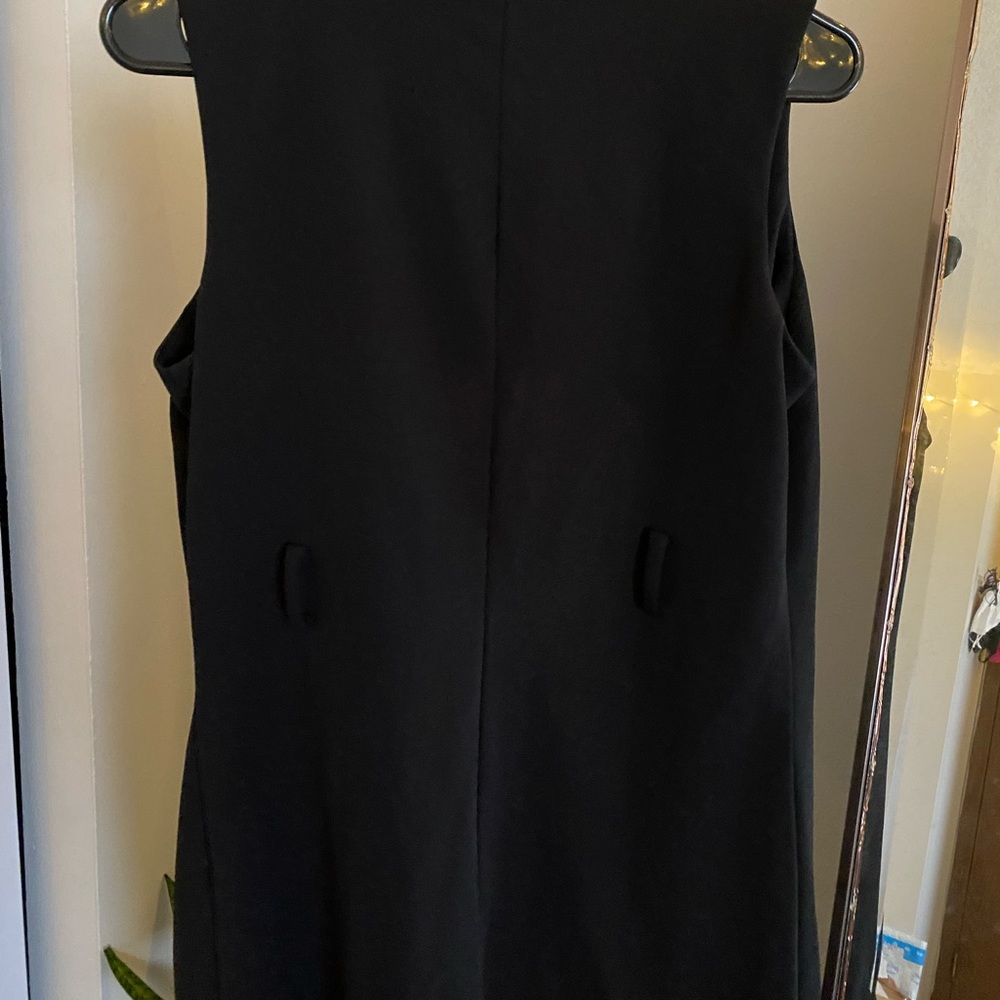 Long formal belted vest